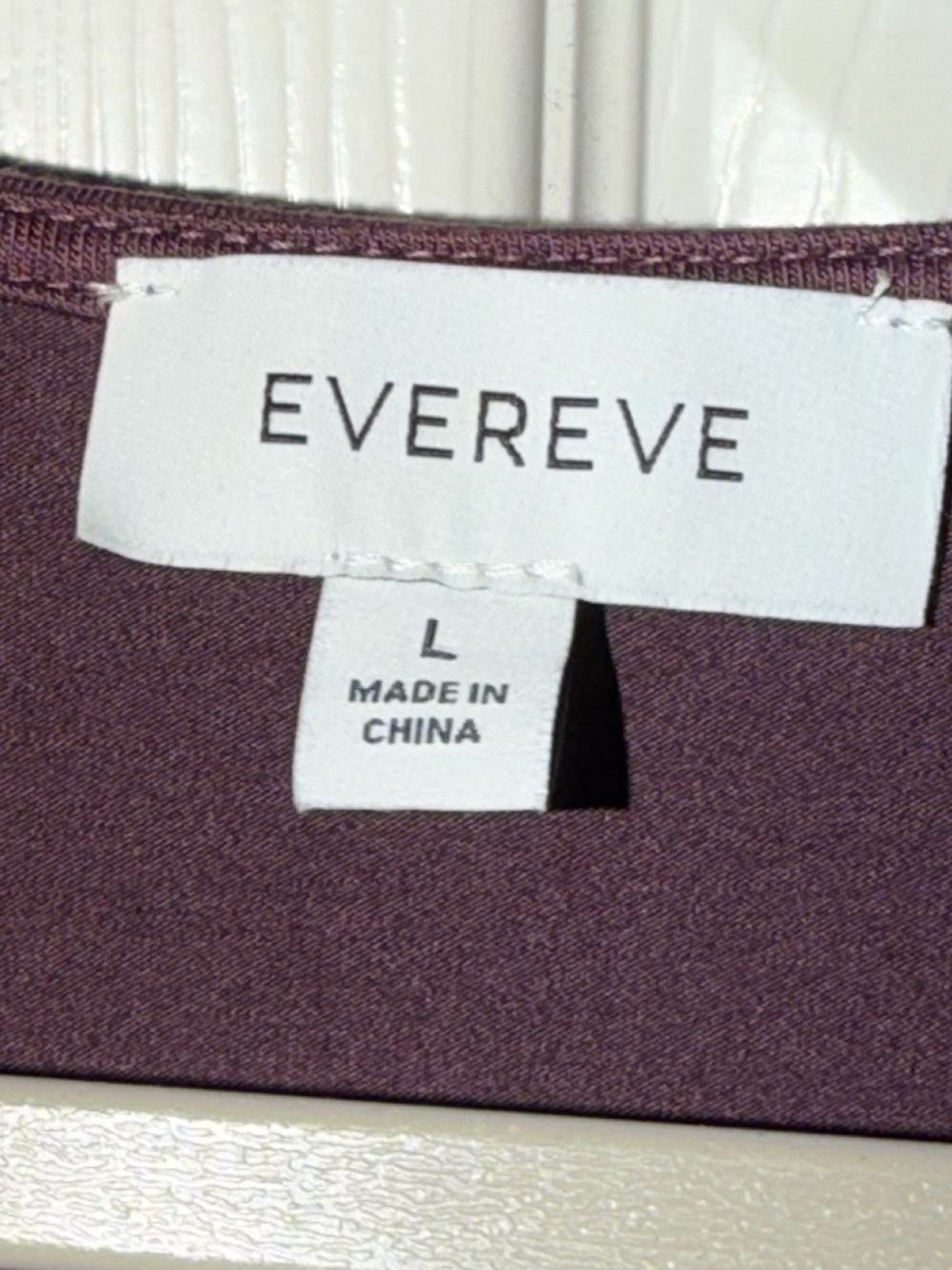 Evereve Plum Asymmetric Neck Sleeveless Tank - Picture 6 of 10